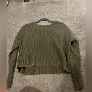 small pacsun army green sweater